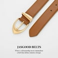 thumbnail image 5 of JASGOOD Women's Leather Belts for Jeans Dresses Fashion Ladies Belt with Gold Buckle, 5 of 8