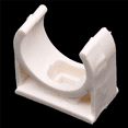 50 Pcs 20mm Diameter White PVC Water Supply Pipe Clips Fittings