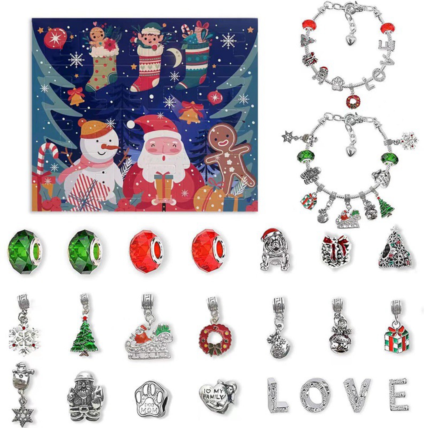 24 Day Countdown Christmas Calendar Gift Box Set Diy Beaded Blind  24-day-countdown-christmas-calendar-gift-box-set-diy-beaded-blind