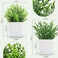 thumbnail image 2 of Fake Plants Mini Artificial Greenery Potted Plants for Home Decor Indoor Office Table, 2 of 4