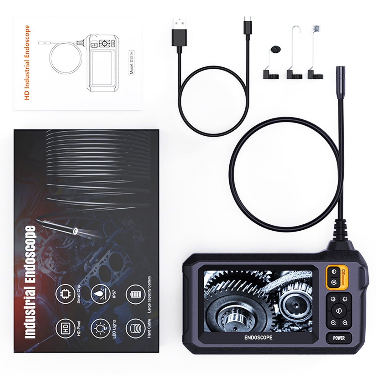 Daxiongmao 50ft Borescope Endoscope Camera Length Gadgets for Men