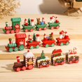 thumbnail image 3 of Adorno navideño de tren de madera/plástico para el hogar, decoración de Feliz Navidad, regalos de Navidad, Noel Natal, Año Nuevo, 2023, 2024, 3 of 4
