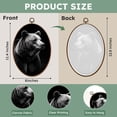 thumbnail image 2 of Oval Framed Wall Art brown bear portrait animals Canvas Wall Art Oval Vintage Wall Decor Prints Hanging Decor for Home Bedroom Living Room Office 8"x11.4", 2 of 7