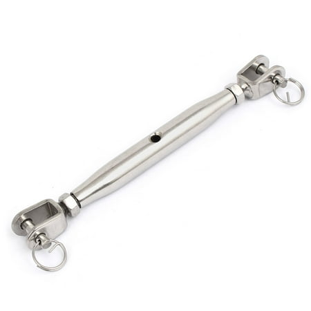 Jaw Cable - Unique Bargains M6 Stainless Steel Jaw to Jaw Turnbuckles for Wire Rope Cable