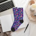 thumbnail image 6 of Xecao Rainbow Snowflakes Print Crew Socks for Men and Women, Men's Soft Moisture-wicking Sock, 6 of 7