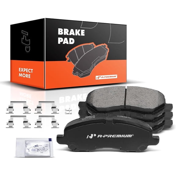 A-Premium Front Ceramic Brake Pads Set Compatible with Chrysler, Dodge, Jeep and Mitsubishi Models - 200, Sebring, Avenger, Caliber, Stratus, Compass, Patriot, Eclipse, Galant, Lancer, RVR