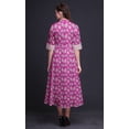thumbnail image 3 of Bimba Feuilles Femmes Col en V Sans Manches Fente avant Décontracté Maxi Imprimé Robe Bohème-Xxx-Grand, 3 of 5