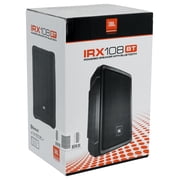 2) JBL IRX108BT 8 1000 Watt Powered DJ Portable PA Speakers w/ Bluetooth+Stands