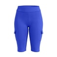 thumbnail image 6 of QATAINLAV Women's Yoga Leggings with Cargo Pockets Oversized Fitness Running High Waisted Cropped Leggings Blue XXXXL, 6 of 10