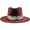 red, variant on Homburg Fedoras Hat with Exotic Ribbon Wool Felt Panama Hat Fedora Trilby Hats Classic Jazz Cap Panama Hats Church Jazz Cap For Travel Beach