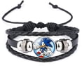 thumbnail image 2 of Pulsera multicapa de Sonic The Hedgehog para hombres y mujeres, pulsera trenzada de dibujos animados de Anime, color negro, joyería de verano, nueva tendencia, 2 of 4
