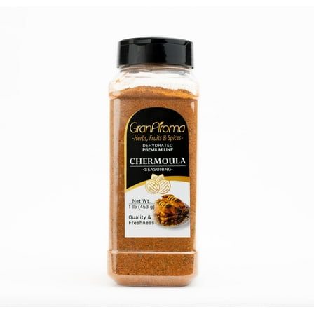 GranAroma Chermoula Seasoning, Moroccan Cuisine, Seafood Spice, Flavorful Spice Blend 1 Pound