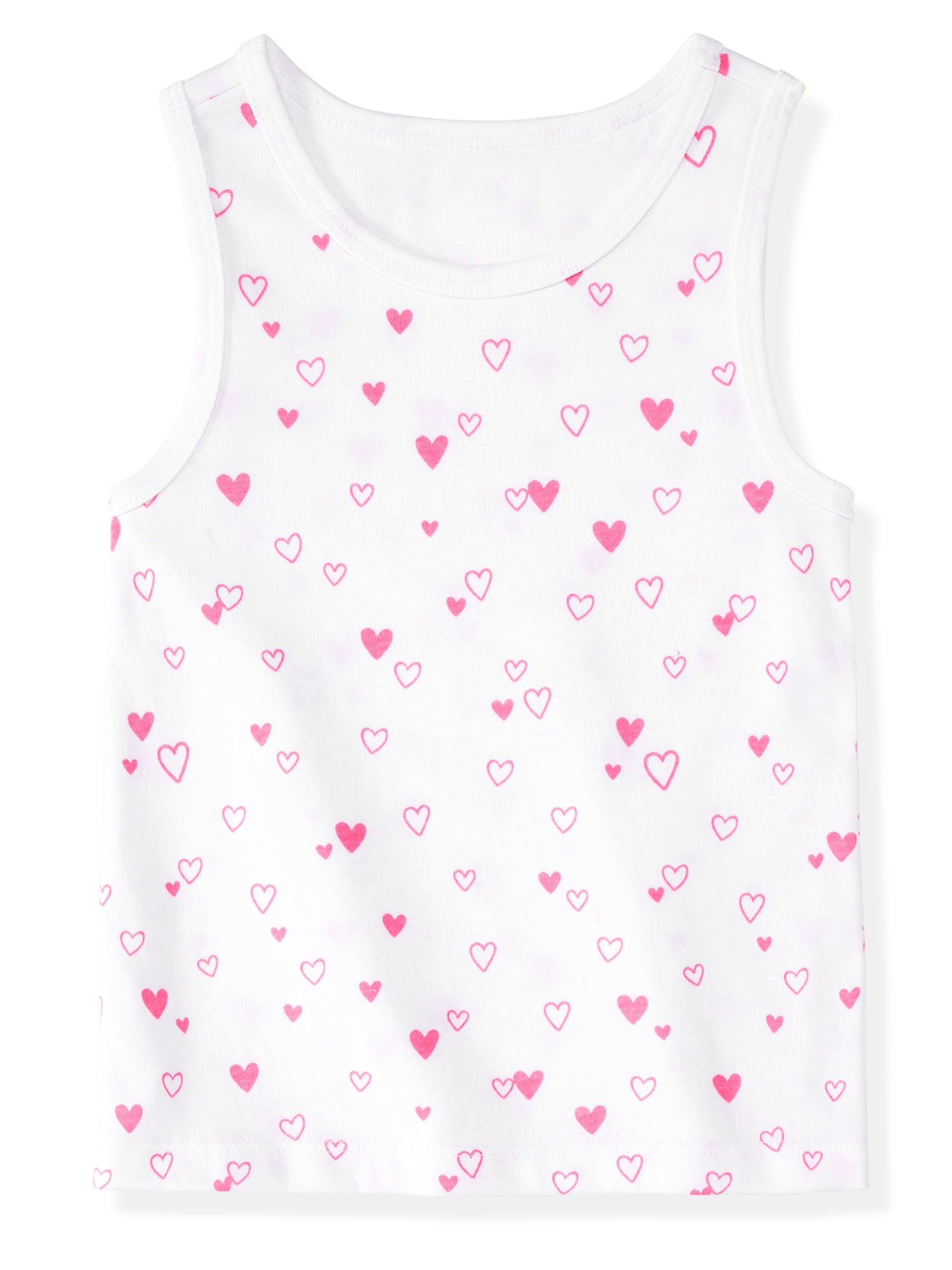 Garanimals Newborn, Baby & Toddler Girl Cotton Graphic Tank Tops, 4‑Pack, Sizes 0-6T