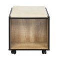 thumbnail image 3 of Topcobe Pouf de Rangement Pliable Pouf, Table Basse Cube Carrée Polyvalente pour Salon de Chambre à Coucher, Pouf Pouf Boîte de Rangement Tabourets de Siège de Salon avec Roues, 3 of 6