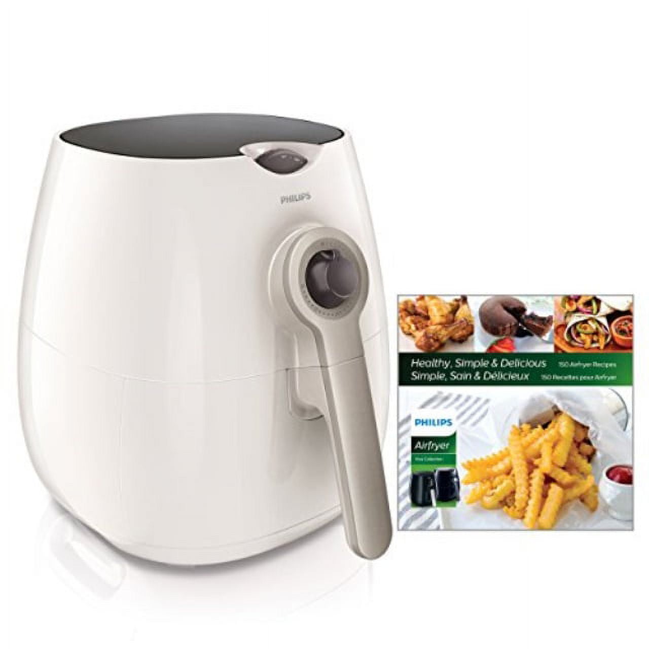 Philips Viva Collection Analog Air Fryer Adjustable Temperature Control Low Fat Cooking Cashmere Gray Walmart
