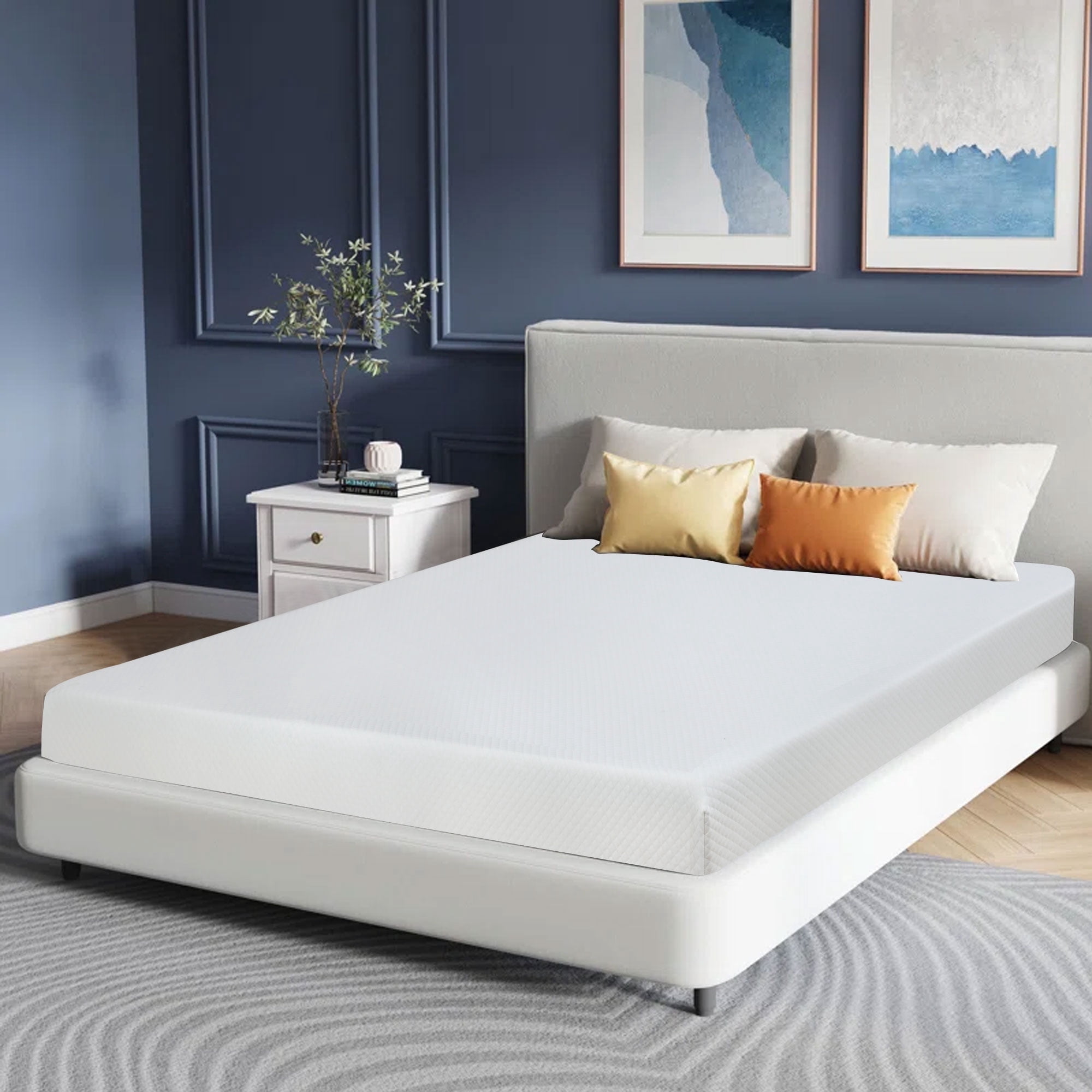CL.HPAHKL 6 inch Full Size Mattress, Gel Memory Foam Mattress in a Box, Medium Comfort