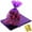 Purple, variant on MODANU Cellophane Gift Bags 100Pcs, 6" x 9" Clear Treat Bags Goodie Bag Cello Gift Packages Plastic Party Favor Bag with Ties for Birthday Holiday, Orange