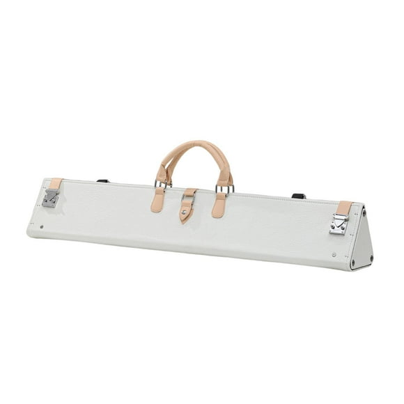 S SERENABLE Étui de Queue de Billard avec Bandoulière Réglable Sac de Rangement pour Bâton de Billard Blanc