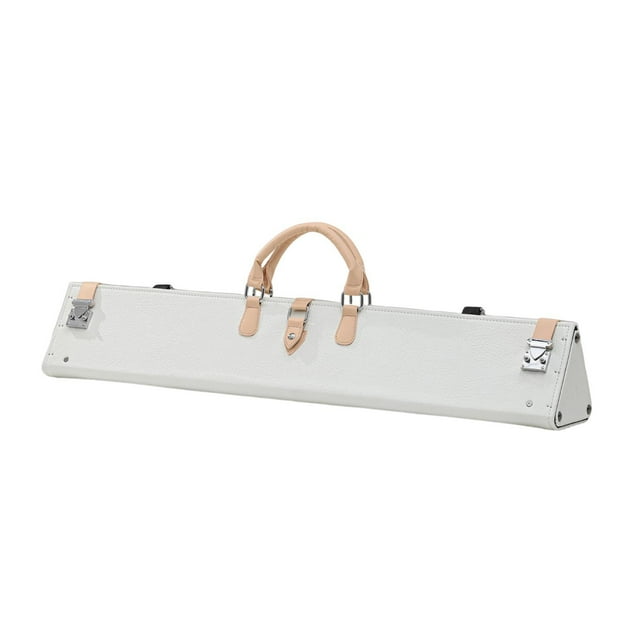 Almencla Sac de Rangement pour Queue de Billard avec Bandoulière Réglable Blanc