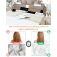 thumbnail image 3 of Brown Grey Pillow Cases Body Size, Smooth Satin Pillowcase for Hair and Skin, Modern Brown Geometric Decorative Cooling Bed Pillow Covers with Zipper, 20x54 Inches, 3 of 5