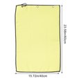 thumbnail image 4 of Shisuyan Golf Towel Microfiber Yellow Portable Outdoor Golfing 1Set 23.6x15.7in, 4 of 8