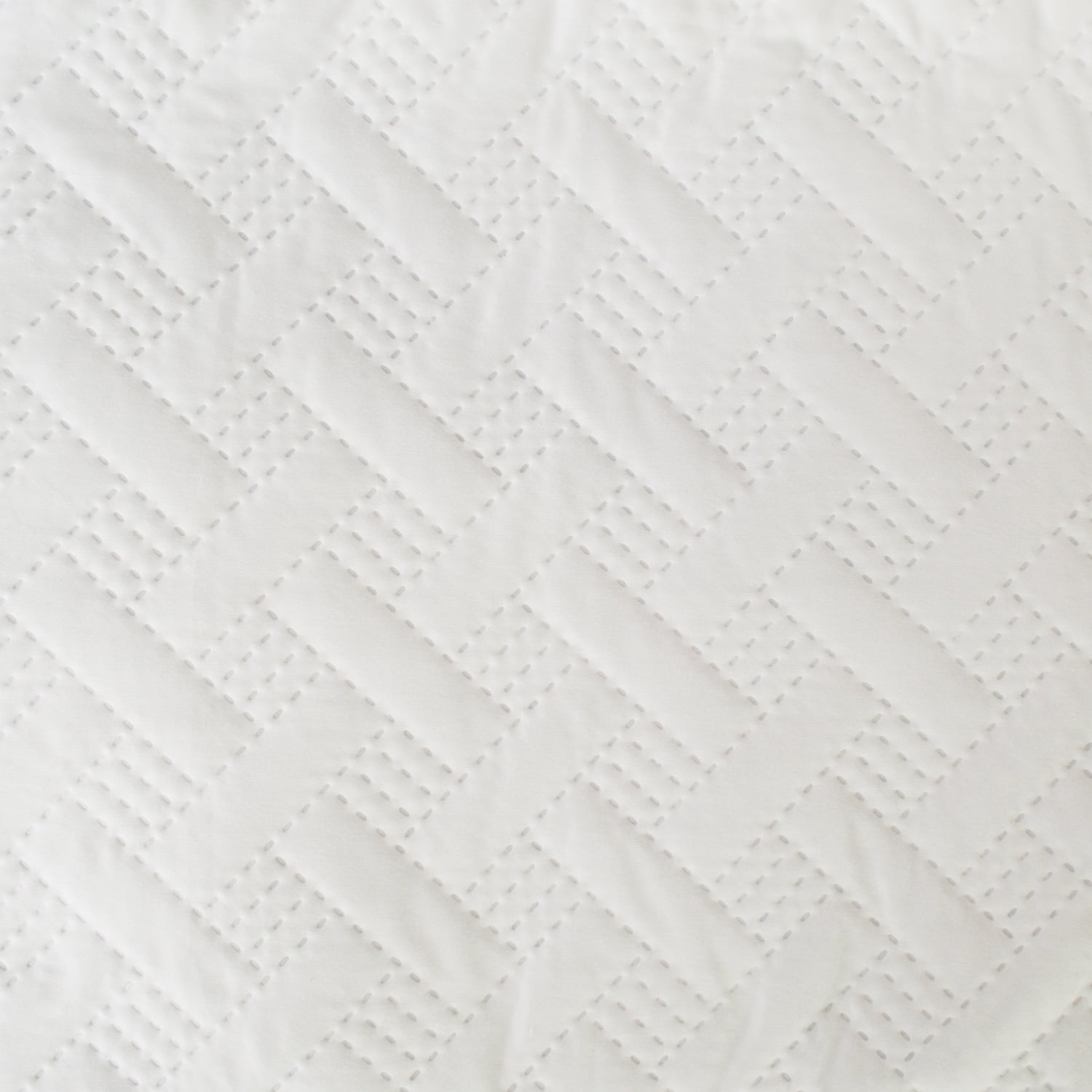 Reversible Quilt Bedspreads Coverlets Quilts Ultra Soft Lightweight Bedding Set, White, 3 Piece Queen