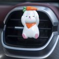 thumbnail image 6 of 2 Pcs Resin Cartoon Home  Decoration Rabbit Aroma Vent Clip Car Interior Accessories Aromatherapy Stone Perfume Diffusion Air Freshener Ornament 2PCS A, 6 of 8