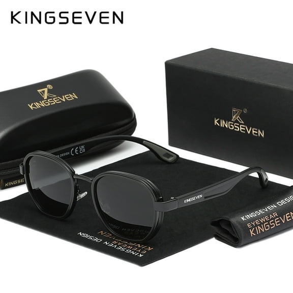 KINGSEVEN Classic Retro High Quality Sunglasses Alloy Frame Fashion Design For Men Women Driving Eyewear