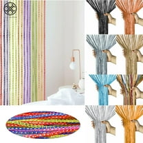 Luxtrada Glitter String Door Curtains, Striped Tassel Curtain Window Fringe Panel Room Dividers Doorway Fly Screen Wedding Home Decoration, 8 Colors, 100 x 200cm