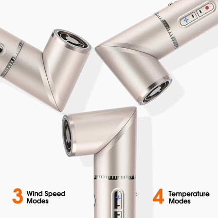 Volumizer Hair Dryer Brush: High-Speed Hot Air Brush with Straightener - 110,000 RPM Blow Out Brush- 1400W Multi Styler Blow Dryer for Fast Drying (3 in 1 Gold)