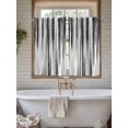 thumbnail image 7 of Tier Curtains 45 Inches Long, Black Gray White Window Treatment Curtain Drapes, Vintage Rustic Abstract Ombre Aesthetic Small Curtain Drapes for Bathroom Laundry Room, 27.5"x45", 2 Panels, 7 of 7