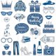 thumbnail image 1 of wonima44 Denim and Diamonds Birthday Party Decoration, 24pcs Denim and Diamonds Theme Photo Booth Props Blue for Woman Girl Crystal 18th 20th 30th Birthday Party Decoration, 1 of 1