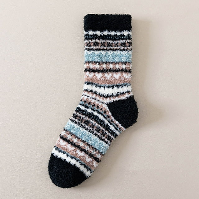Calcetines para mujer, pantuflas, calcetines de invierno cálidos con forro polar, calcetines acogedores, suaves, gruesos y peludos, calcetines navideños para mujer
