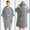 Gray, variant on Bath Poncho for Men and Women, Poncho Towel, Microfibre Surf Poncho, Bath Poncho, Towel, Made of Microfibre Also as Changing Aid Beach, Limited Time WX0001