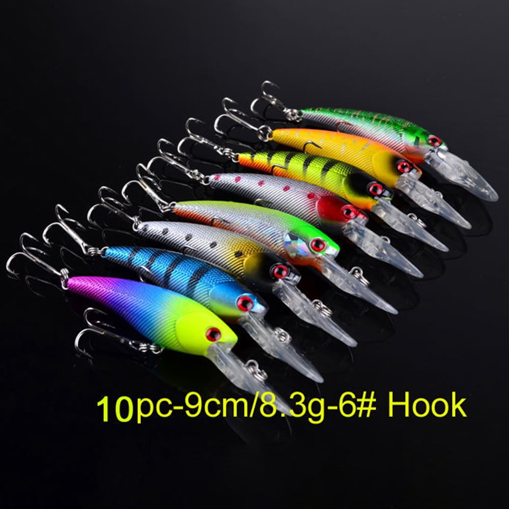 Lure 20Piece Fishing Lures Kit Plastic Fishing Lures Baits Set With Hooks For Saltwater Freshwater Fish Fishing Gear Gifts For Men