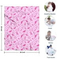 thumbnail image 4 of Pink Breast Cancer Awareness Pattern Blanket,Comfortable Soft Flannel Throw Blanket,All Season,Warm Lightweight Blankets for Sofa Bed Couch Living Room Chair,30"x40", 4 of 4