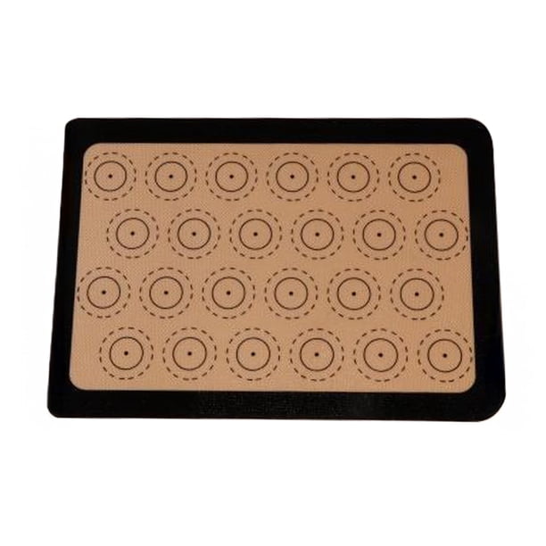 Tapete de silicona antiadherente para hornear con 30 anillos de 0,75 mm de grosor, resistente al calor, para horno y cocina.