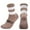Dark Gray, variant on Women's Wide-stripe Calf Socks, Mid-calf And Knee-high Socks, Bold Striped Casual Socks, Army Green
