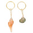 thumbnail image 5 of HAMPPLIES Unique Keychains Seashell Shaped Metal Decorative Accessories for Couples 2Pcs, 5 of 8