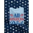 thumbnail image 3 of All American Dad Fireworks Sweatshirt Men -Image by Shutterstock, Male XX-Large, 3 of 4