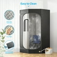 thumbnail image 4 of TABU Portable Sauna for Home, Sauna Box with 3L & 1500W Steamer, Timer, Foldable Chair, Black, 4 of 8