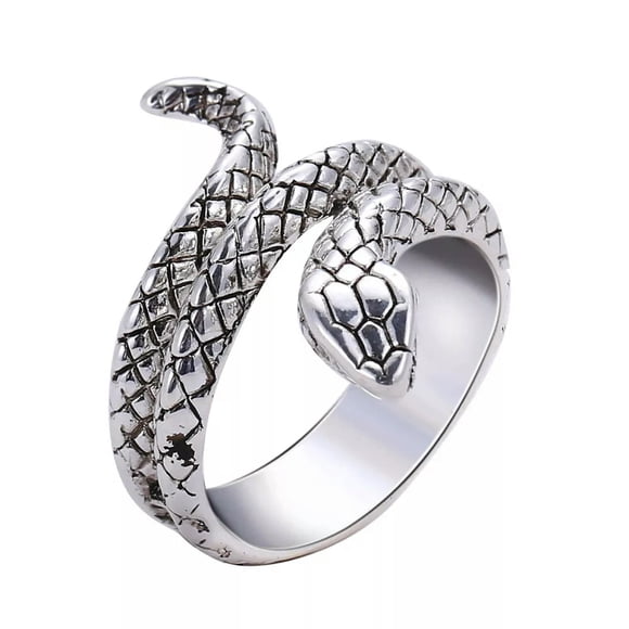 HOOUN Snake Cocktail Ring Animal Rings Adjustable Finger Decoration Man