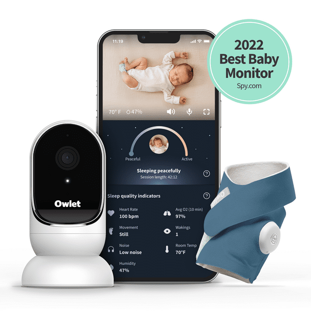 Owlet Dream Duo Smart Portable Video Baby Monitor HD Video Camera