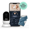 Owlet Dream Duo - Smart Portable Video Baby Monitor - HD Video Camera + Sock With Heart Rate, AVG Oxygen Tracker - Bedtime Blue