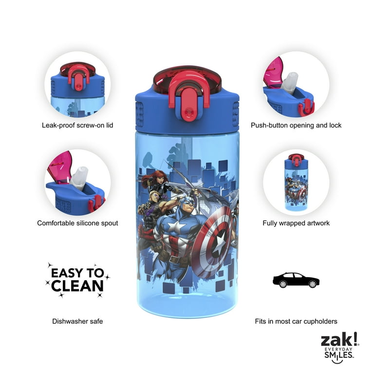 Zak Designs CoComelon Kids Water Bottle with Spout Cover and Built-in  Carrying Loop, Made of Durable Plastic, Leak-Proof Water Bottle Design for  Travel (17.5 oz, Pack of 2) 