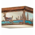 thumbnail image 3 of Meyda Tiffany 149681 Deer Creek 2 Light 23" Wide Flush Mount Square Ceiling Fixture -, 3 of 7