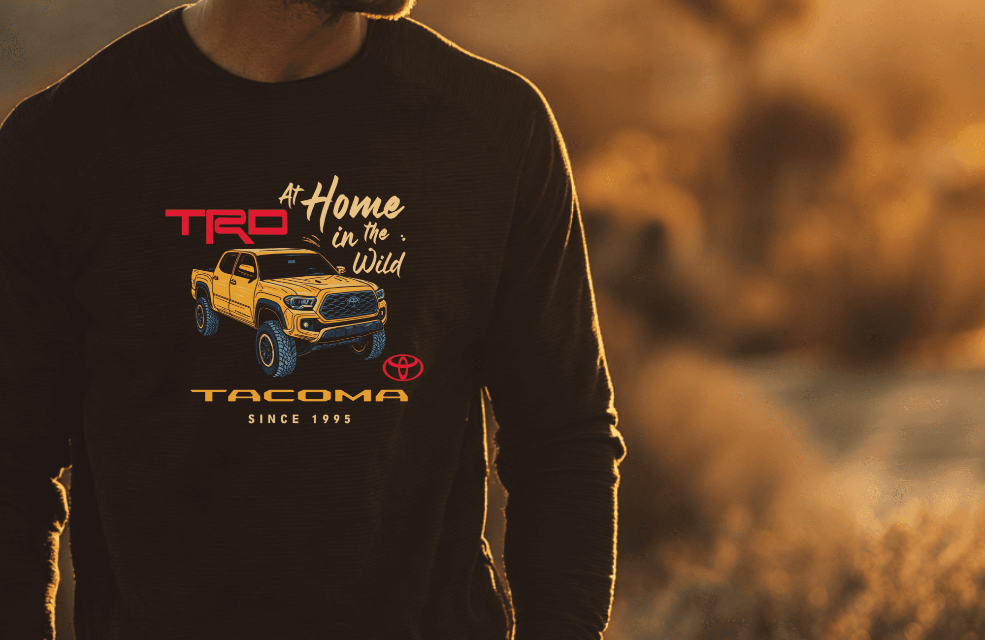 Toyota Tacoma At Home in the Wild 4x4 Long Sleeve Tee