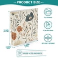 thumbnail image 4 of Wildflowers White 3 Ring Binders 1.5 inch Hardcover File Folders with Interior Pockets A4 Size Organizer for School Office Hospital, 4 of 7