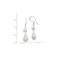 thumbnail image 3 of Cultured Freshwater White Pearl Earrings in Sterling Silver, 3 of 4