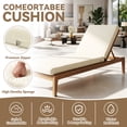 thumbnail image 4 of YEERSWAG 72x21x3 Inch Recliner Cushion Chaise Lounge Cushion Non Slip Waterproof Anti-fading Chair Cushion,Outdoor Living Adjustable Beach Patio Garden Furniture Cushion with Ties, 4 of 10